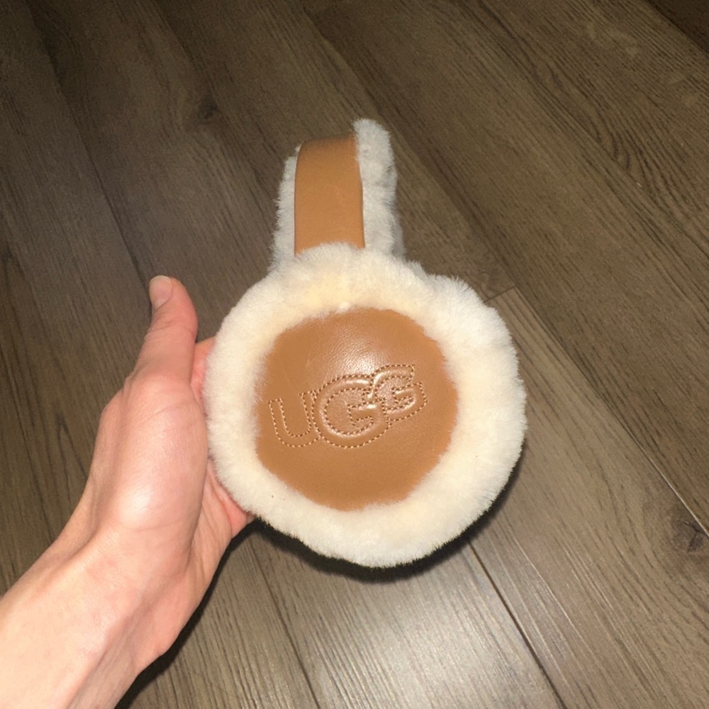 UGG Brown and Cream Over-Ear Headphones